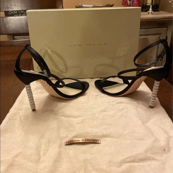 Sophia Webster Rosalind Crystal satin Heels - Picture 6 of 7